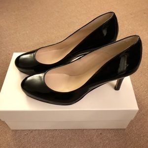 LK Bennett Sybila Patent Black heels